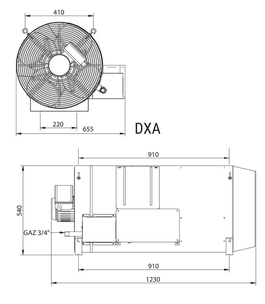 DXA Wymiary